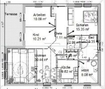 Bungalow grundriss klein2