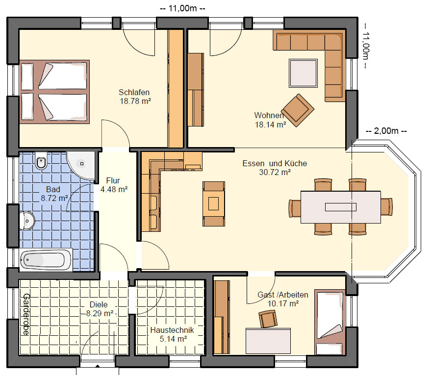 Bungalow Grundrisse Ubersicht Mit Vielen Bungalow Grundrissen Haus Grundriss