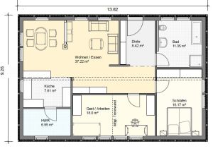 BGX8 Bungalow Grundriss 106qm 3 Zimmer