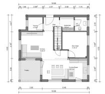 Stadtvilla 140qm Balkon Grundriss EG