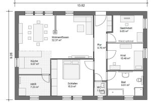 BGX4 Bungalow Grundriss 106qm 4Zimmer