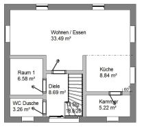 Grundriss EG einfamilienhaus 121qm 4zimmer efh vorschau