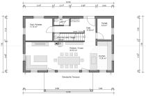 Einfamilienhaus 160qm attika balkon Grundriss EG