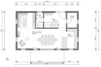 Stadvilla Satteldach zwei Gauben 162qm Grundriss EG
